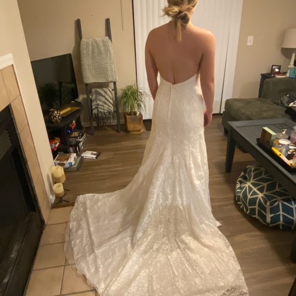 Wedding Gown - 8 Petite - Never Worn - Picture 2 of 13